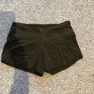Lululemon shorts - olive green colour - good used condition